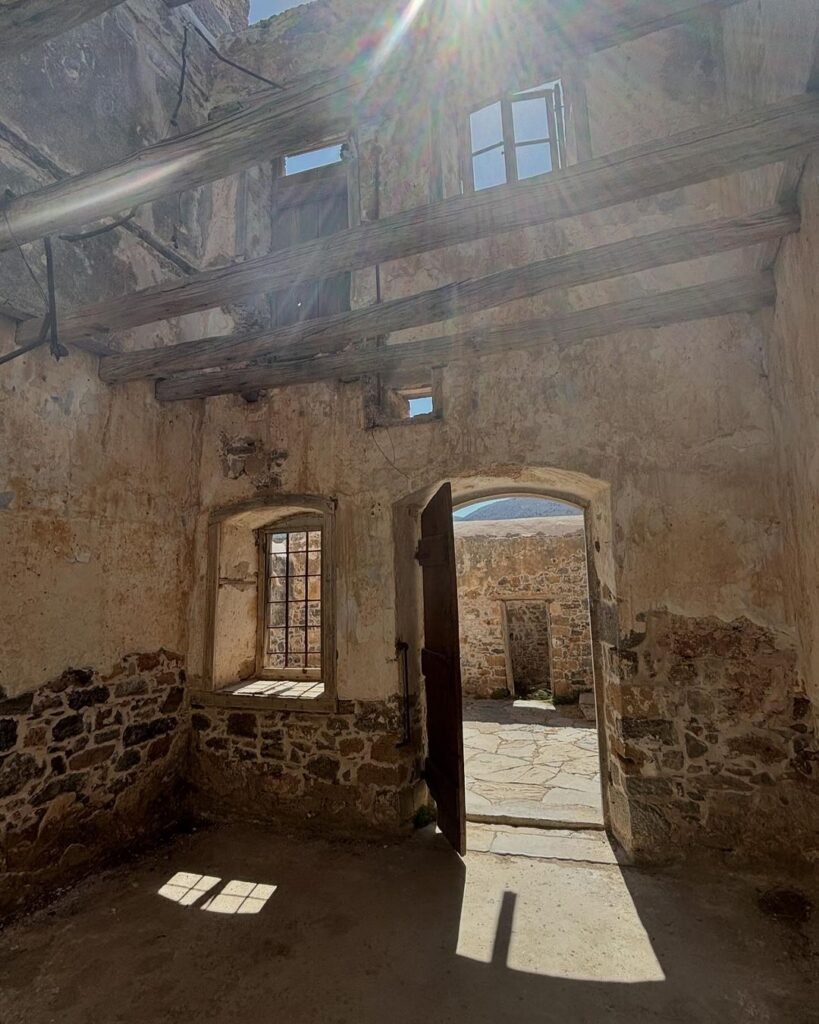 Boat trip to Spinalonga Island, Crete, Greece. 