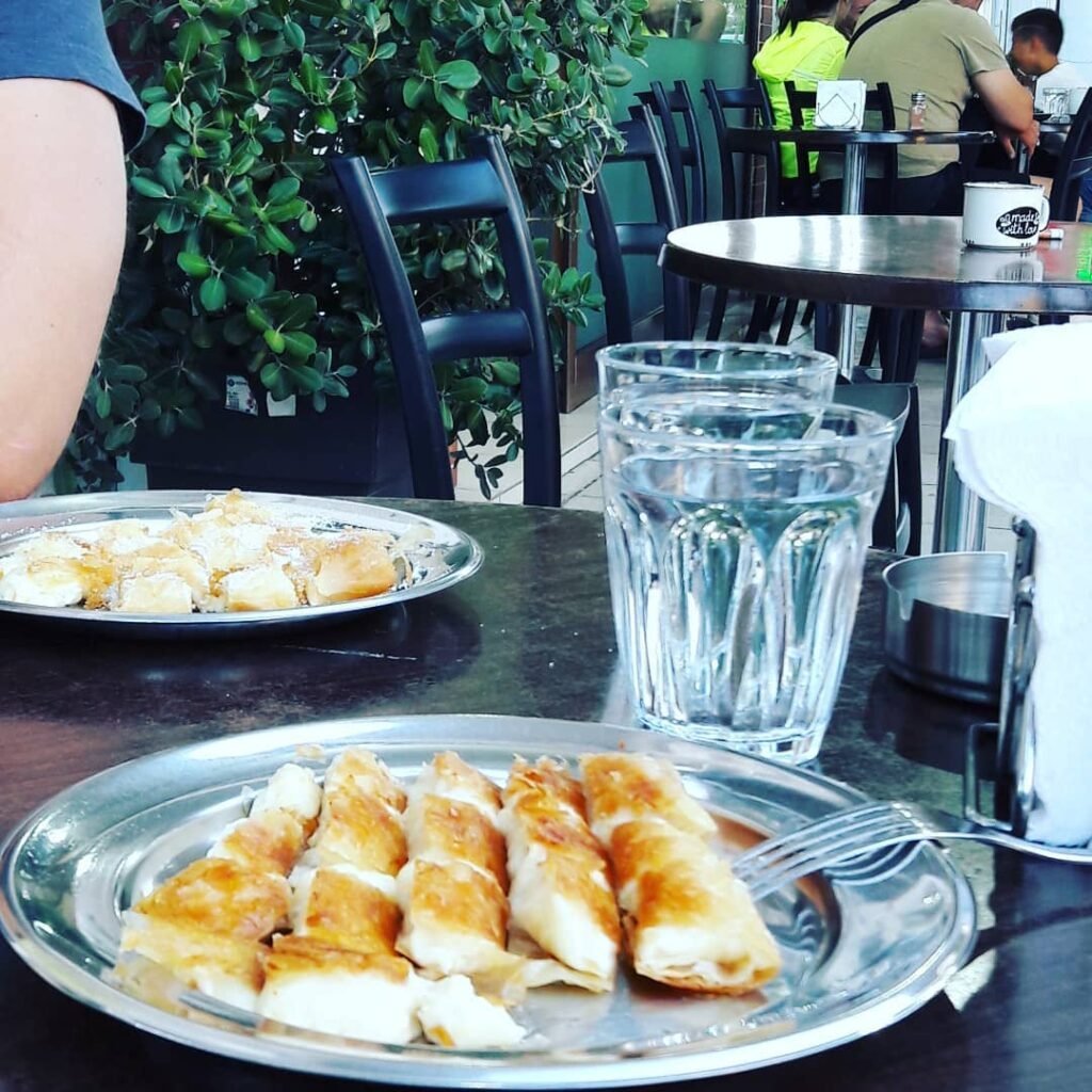 Cretan Bougatsa, a traditional Cretan dessert. 