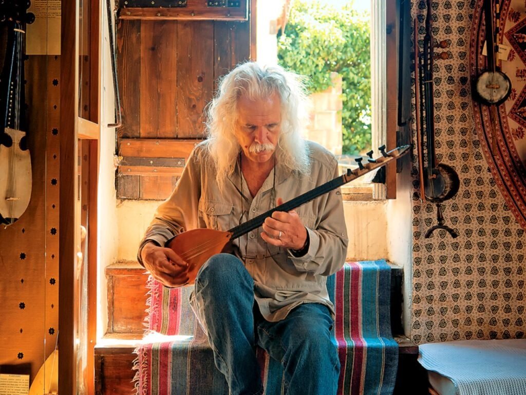 Ross Daly, founder of Houdetsi Music Festival and a renowned musician. 