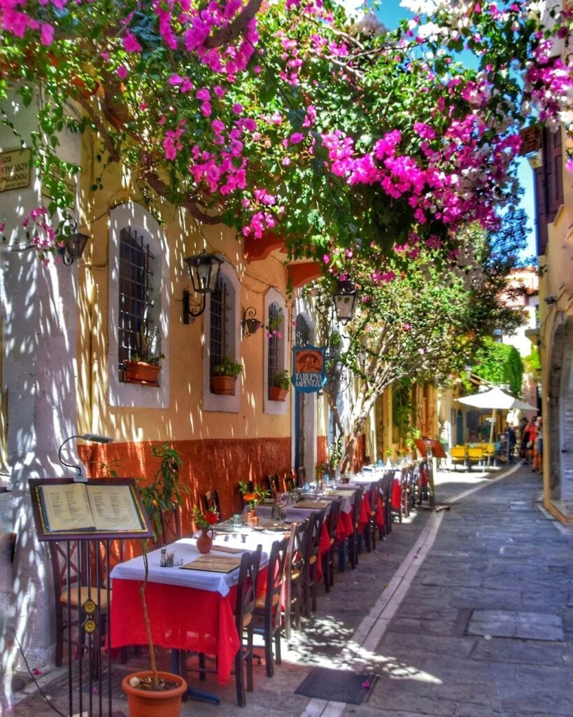 Cretan Taverna in Rethymno, Crete. 