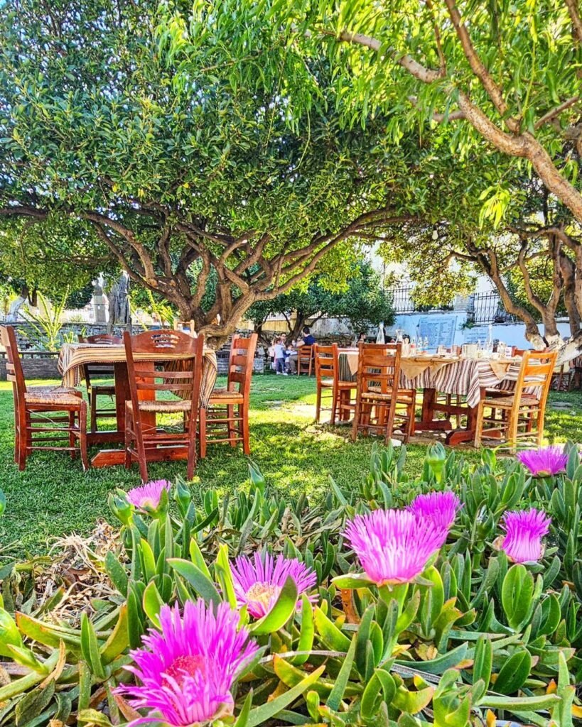 Afternoon tranquility and village life in Crete. 