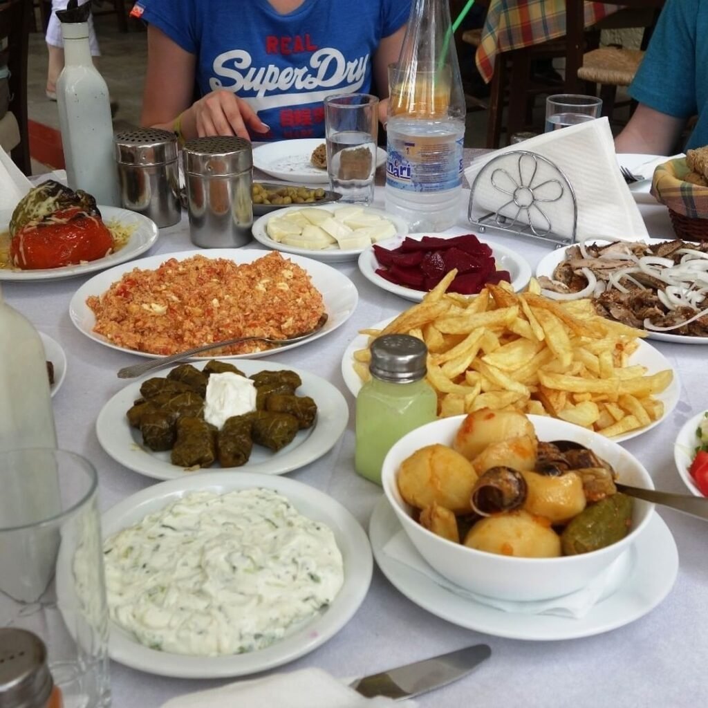 Dining in Hersonissos, Crete.