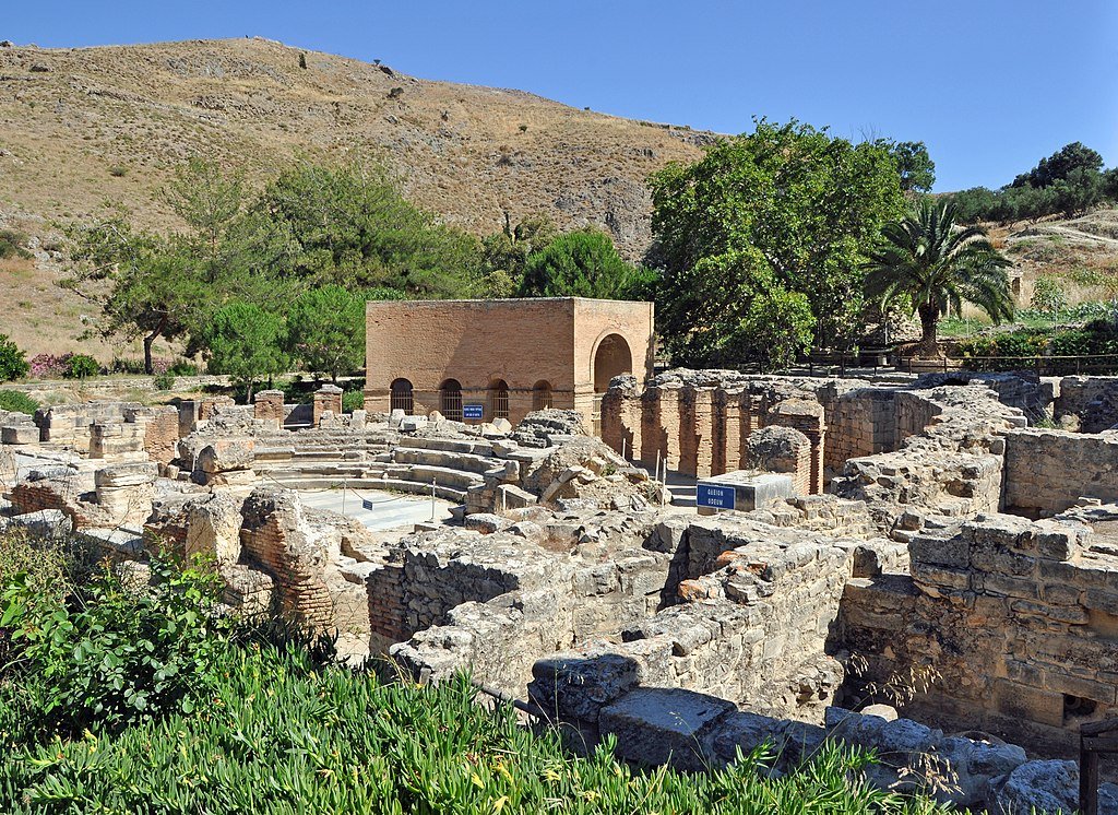 Ancient Gortys, Crete's largest archaeological site.