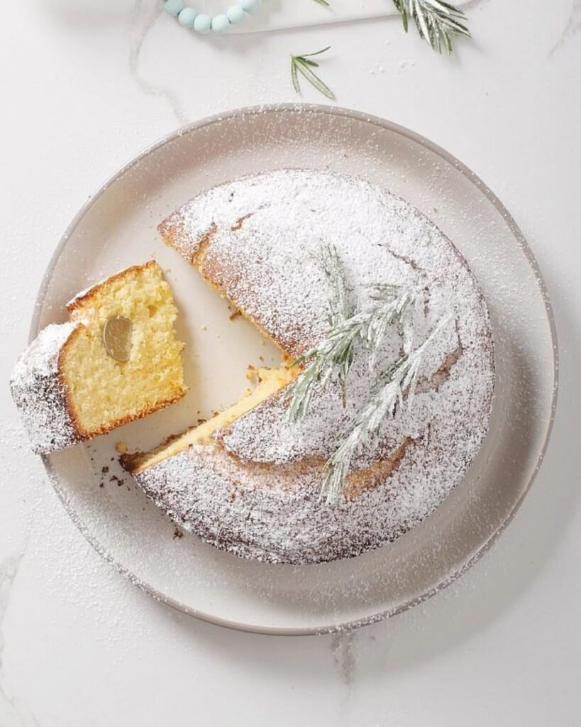 Vasilopita, basil's bread cake. 