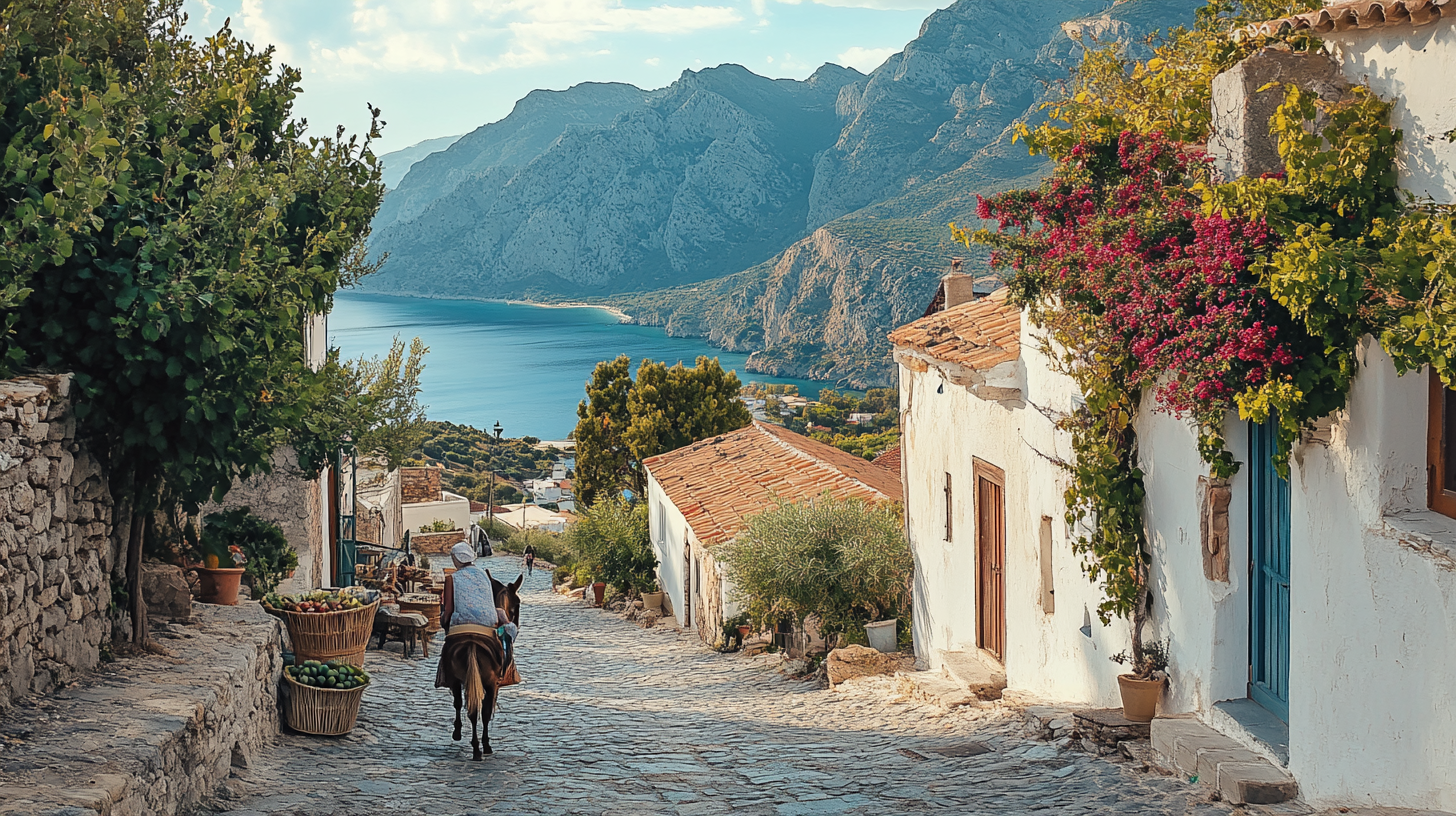 Village lif in Crete, Greece