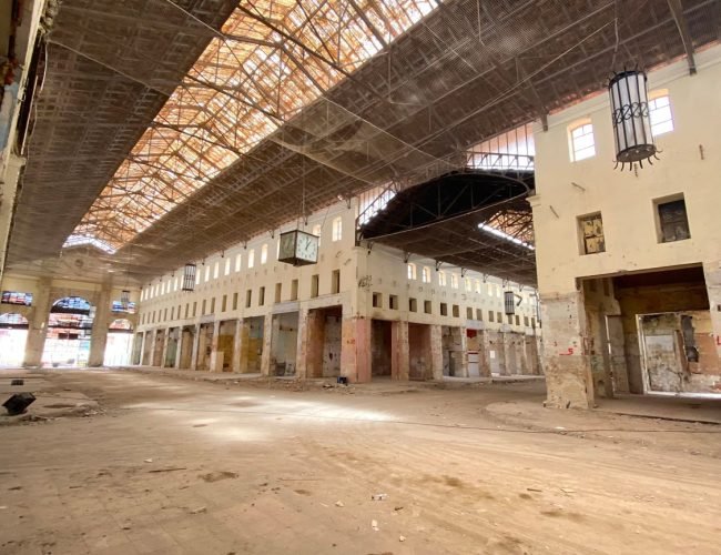 Work in progress at the Municipal Market of Chania (Agora). Taken in 2023. 