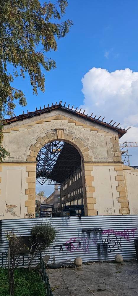 Municipal Market of Chania (Agora), Crete, Greece. Final countdown to 2025 reopening. 