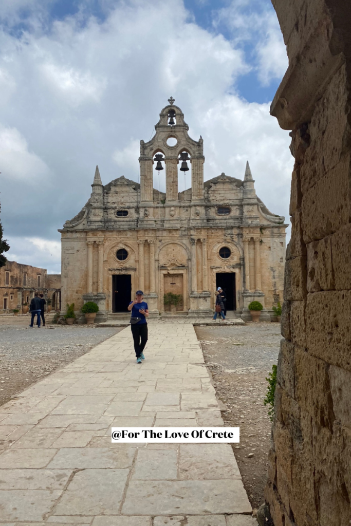 Arkadi Monastery in Rethymno, Crete, Greece, a historic and significant site in Cretan history.