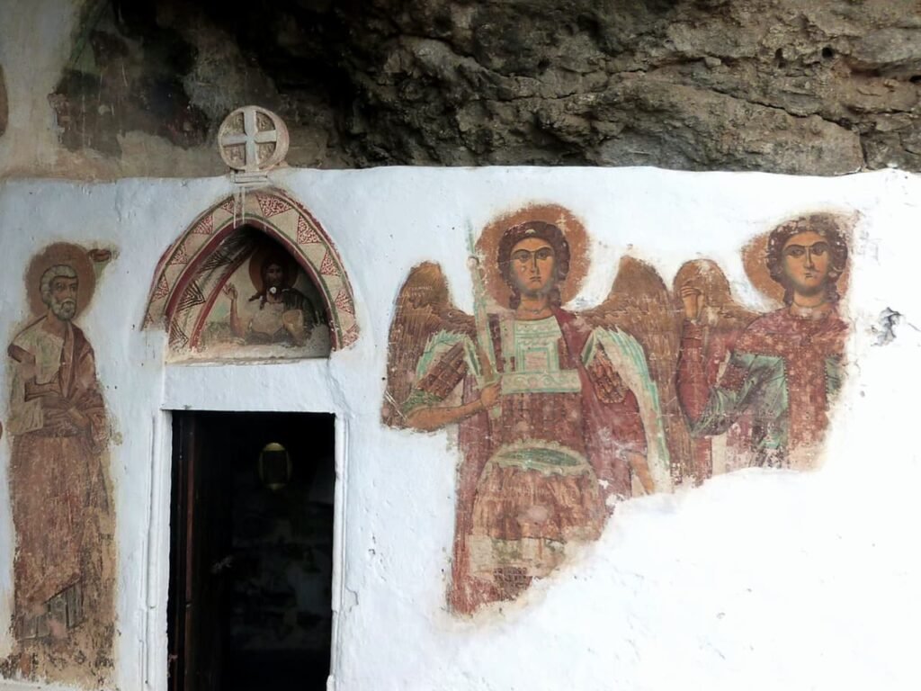 One of the churches in the village of Kapetaniana, Heraklion, Crete. 