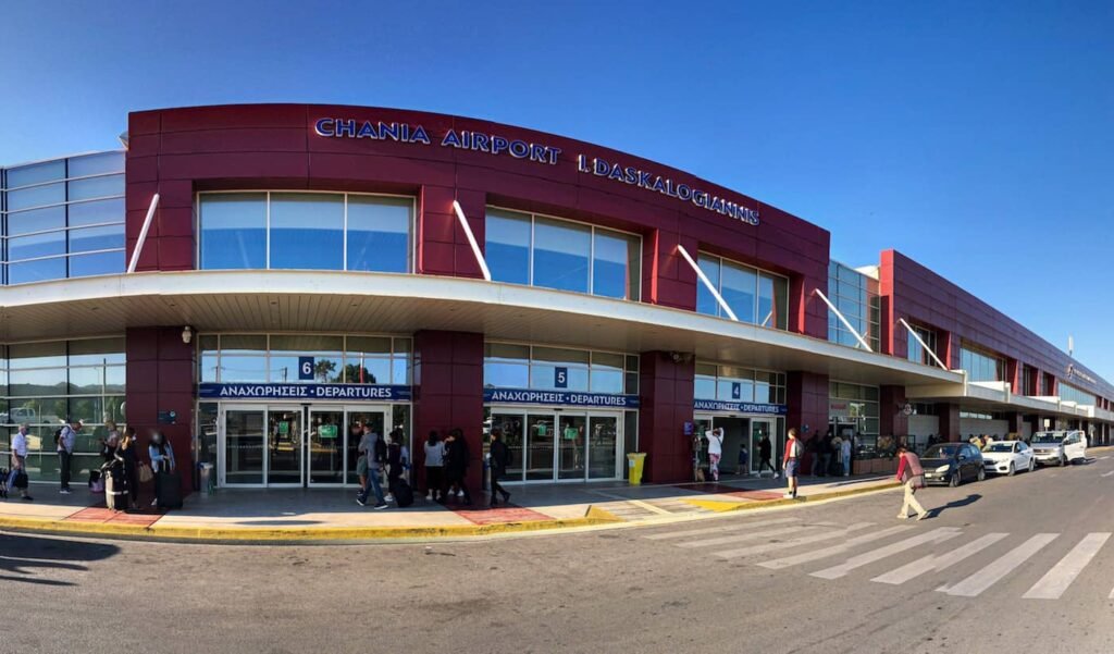 Chania Airport, Crete, Greece. 