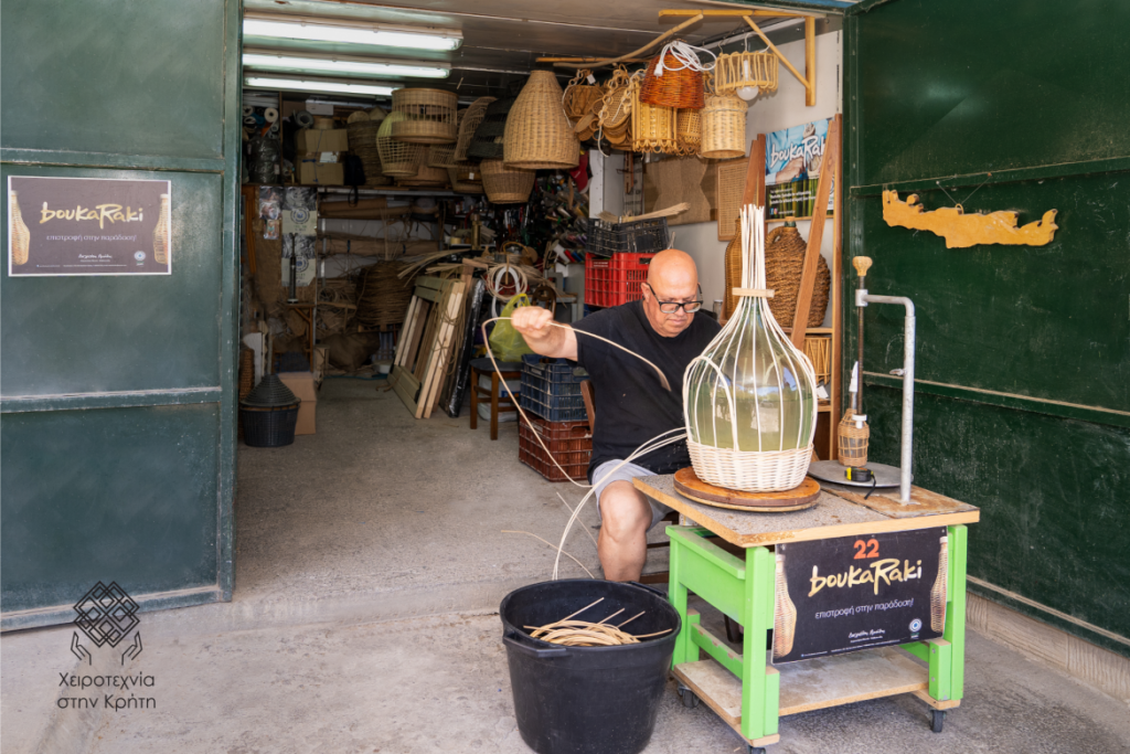 Basket weaving remains one of the most practical and poetic crafts in Crete—where natural materials are shaped into everyday beauty by skilled hands. 