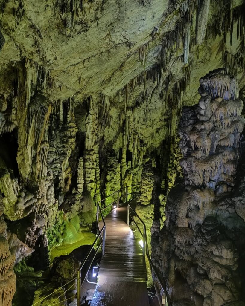 Inside the mystical depths of Diktaeon Cave — a place of legend where ancient stalactites and stalagmites whisper stories of Zeus’s birth.