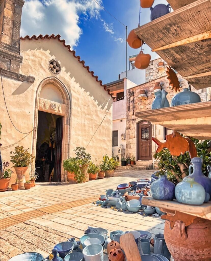 Ceramics, sunshine, and timeless charm—welcome to Margarites, a picturesque village in the Rethymno region of Crete where tradition lives in every detail.
