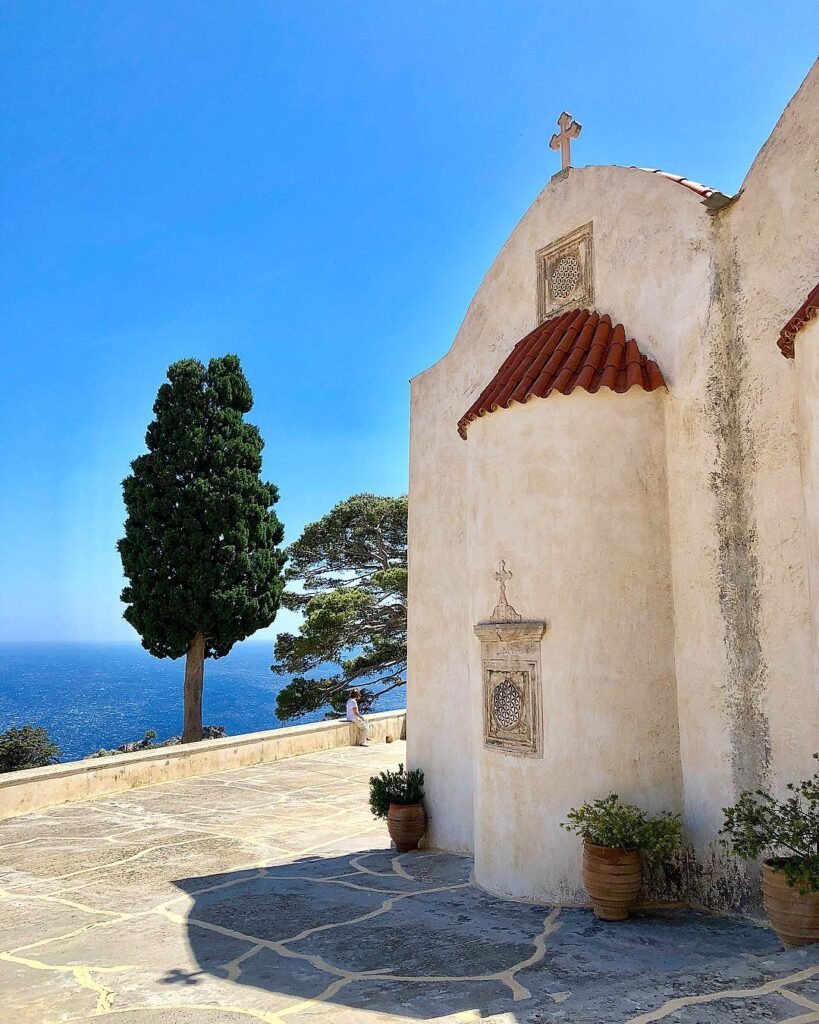 Perched above the Libyan Sea, Preveli Monastery offers a peaceful retreat with breathtaking coastal views and timeless architecture. 