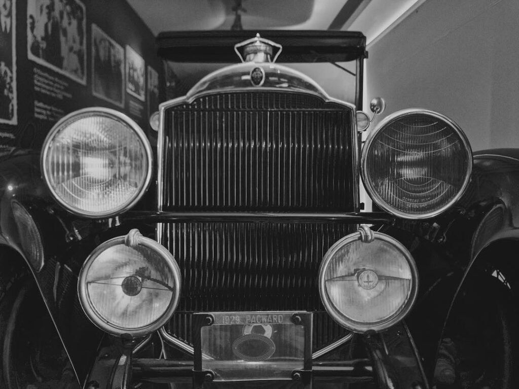 Eleftherios Venizelos's historic Packard automobile at the Eleftherios Venizelos Museum in Chania survived an assassination attempt and remains a powerful symbol of Crete's tumultuous political history.