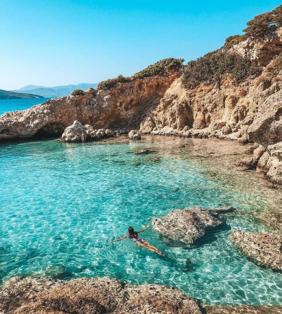 Voulisma Beach proves that Cretan beaches can rival any Caribbean paradise, with powdery white sands and turquoise waters that offer a more accessible alternative to Elafonissi Beach. This Blue Flag certified gem combines the stunning beauty of remote locations with family-friendly convenience, making it perfect for those seeking both adventure and comfort.