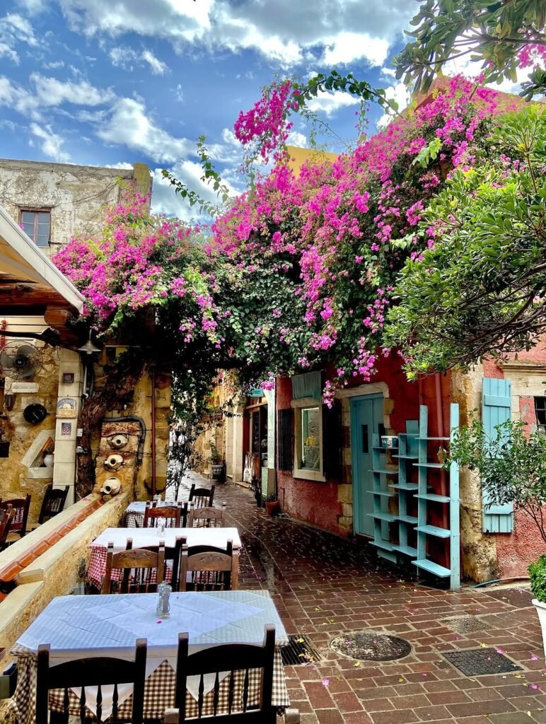 The narrow streets of Chania's Old Town, where Venetian walls once held out against Ottoman forces for two months in 1645. 