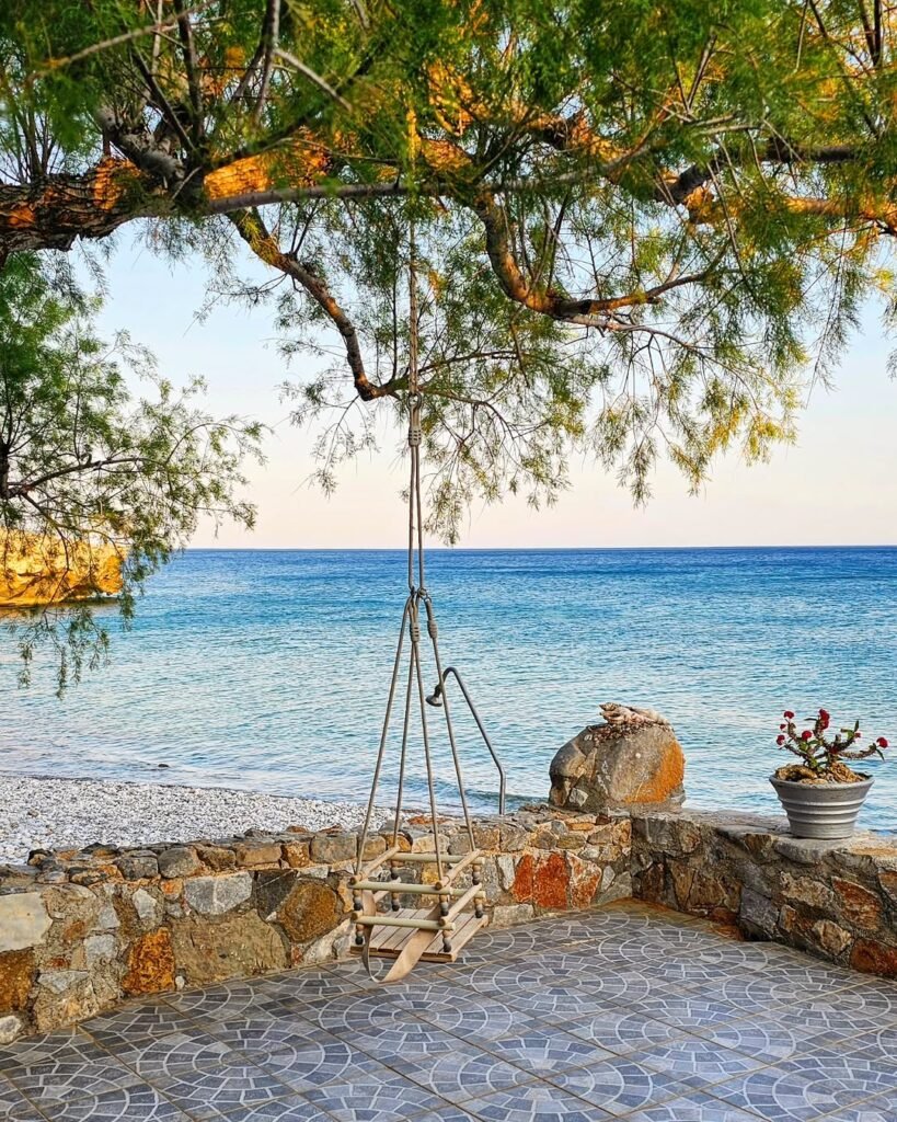 Koutelos Beach in Sfakia, one of the quiet, undeveloped stretches along Crete's south coast that could face increased visitor pressure as port capacity expands. Photo Credit: @kretakristina